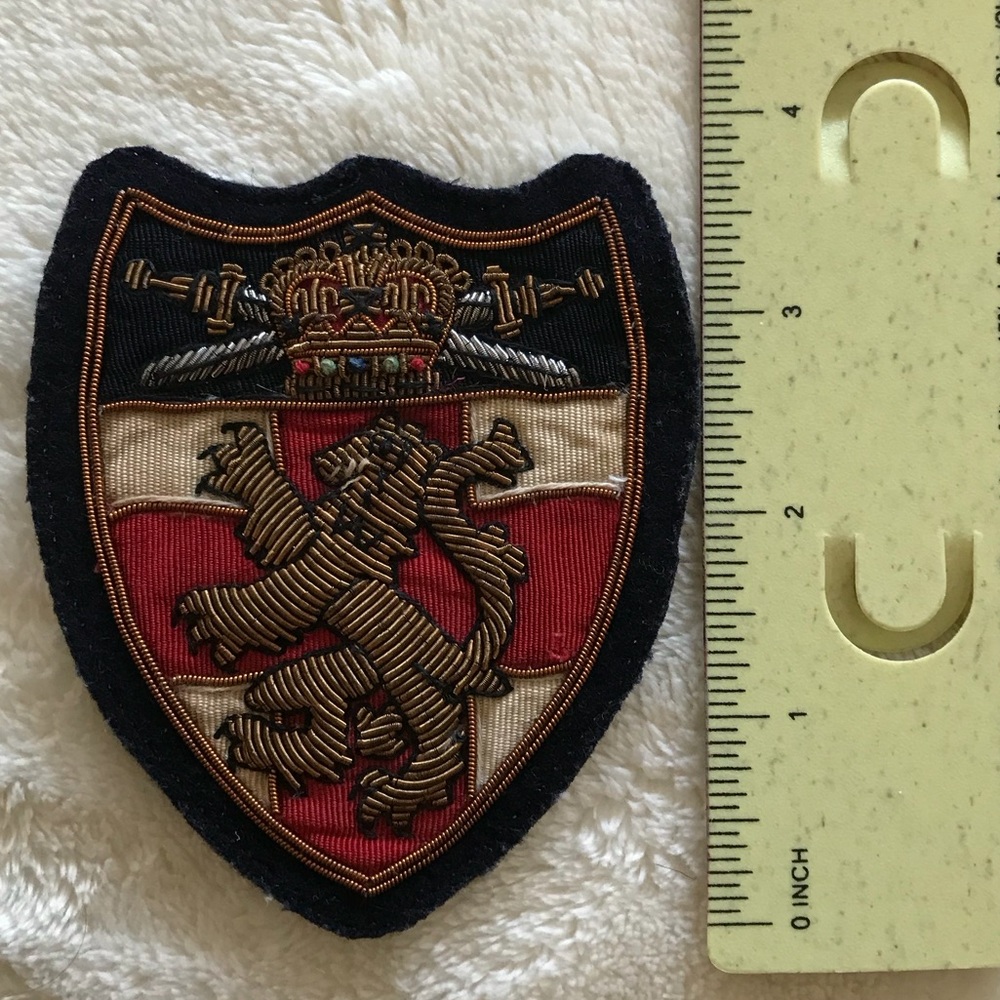 Rugby By Ralph Lauren Black And Red Lion Crest Club Patch View 4